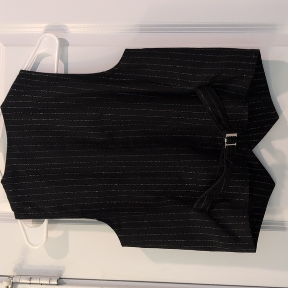 Anthropologie Maeve Sparkle Pinstripe Suit Vest - Picture 8 of 9